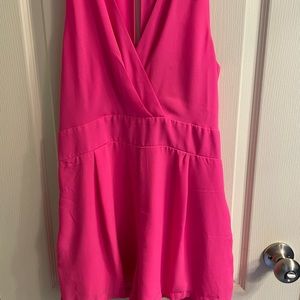 Hot pink romper